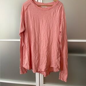 We The Free Soft Peach Long Sleeve Tee